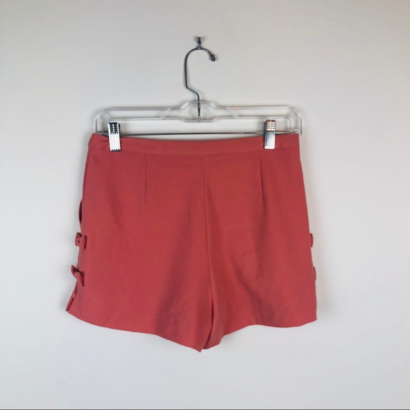 Topshop Bow Detail High Waisted Shorts A4 - Picture 6 of 6